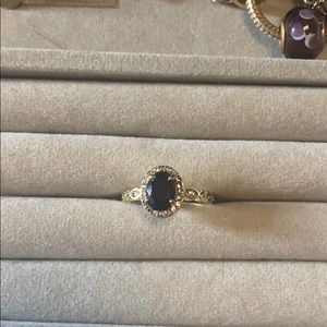 Black diamond ring